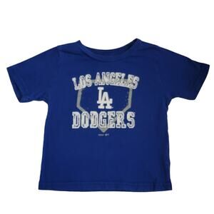 Los Angeles Dodgers Tshirt‎ Boys Sz 24M Blue MLB Baseball LA Graphic Tee Shirt